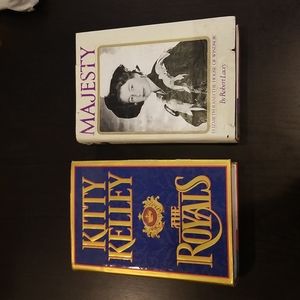 2 Vintage Books, MAJESTY by Robert Lacey & The Royals by Kityy Kelley